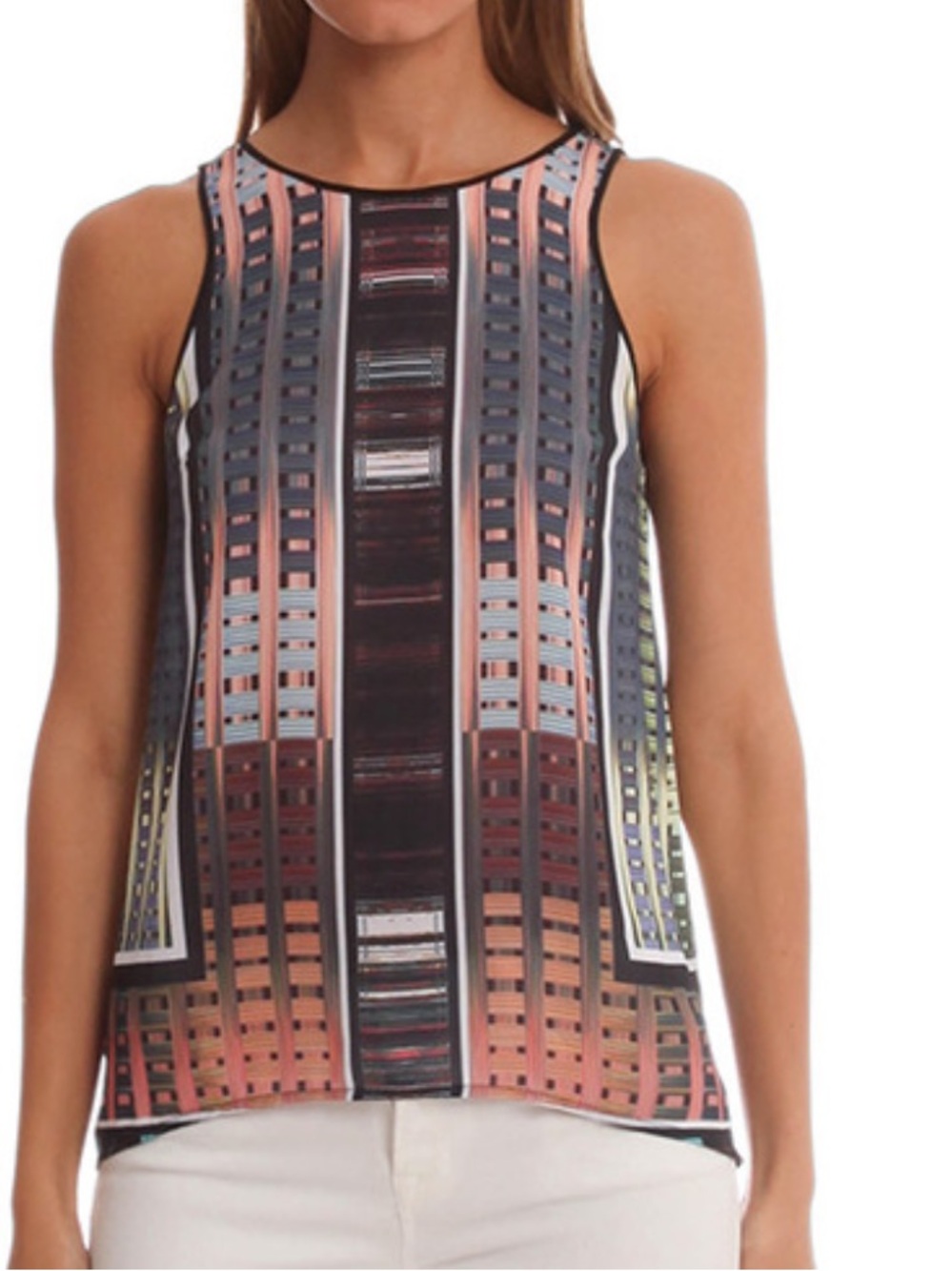 Clover Canyon Multicolor Geometric Print Sleeveless Tank Top size M